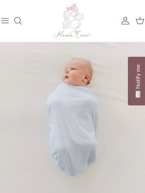 Reversible Mama Coco Cocoon
Swaddle + Beanie